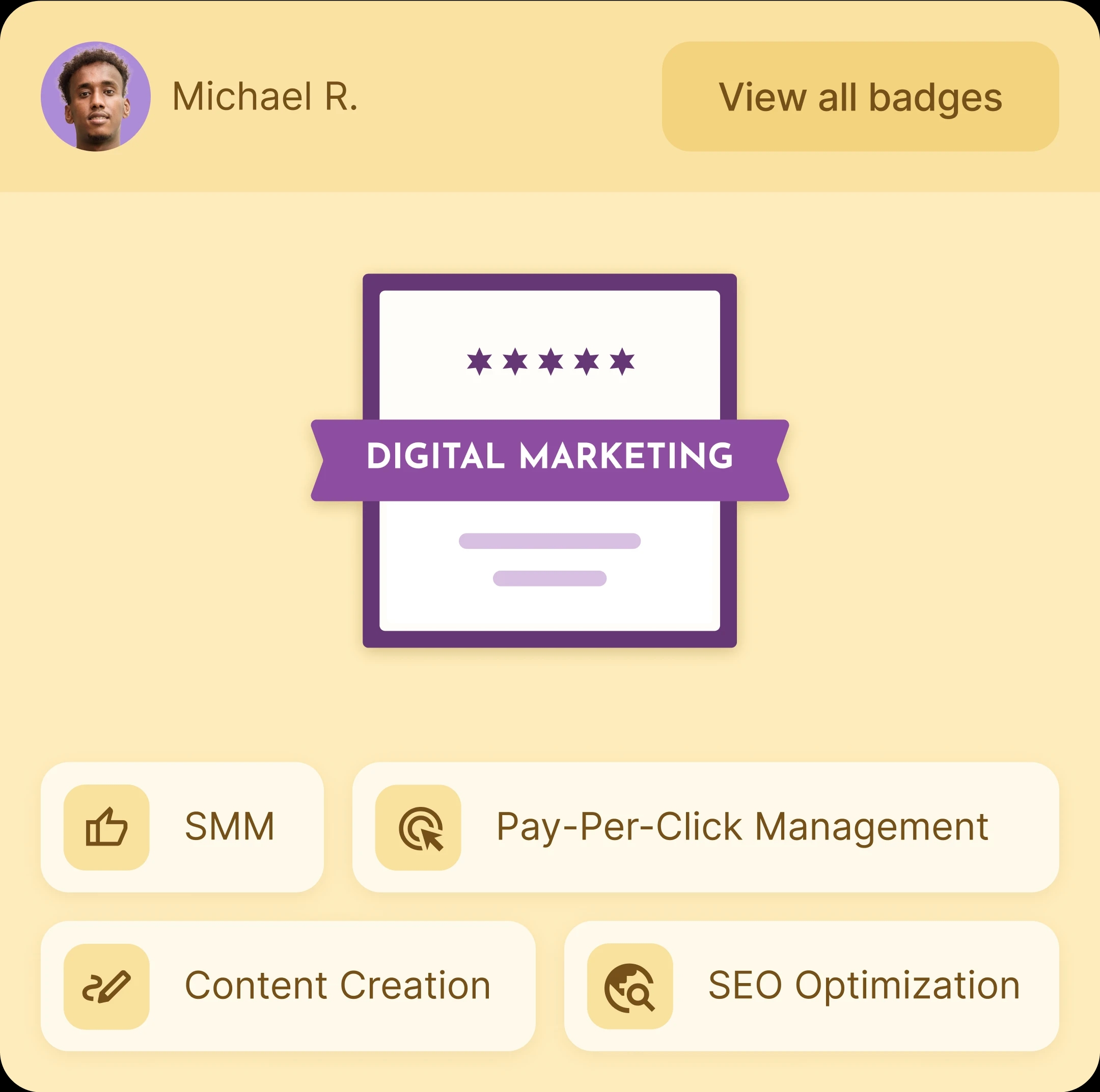 Manage employee skills with our digital badge software