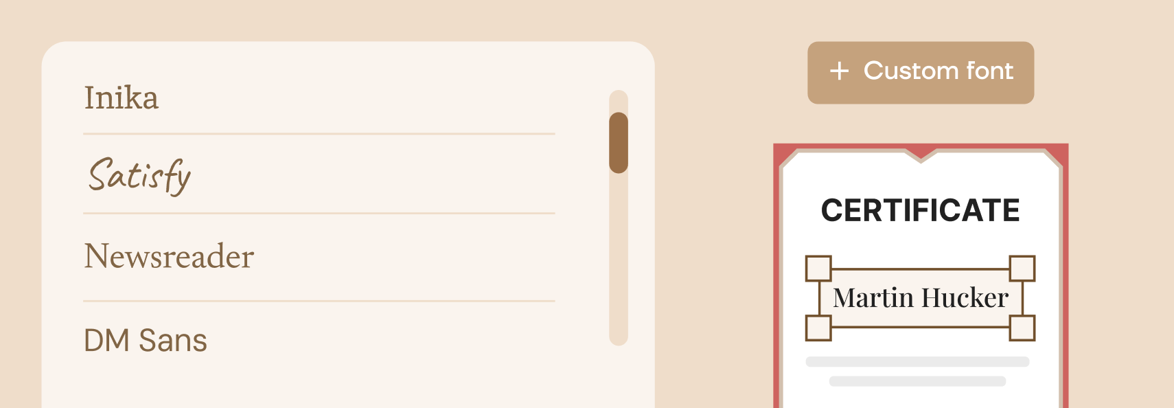 Custom fonts