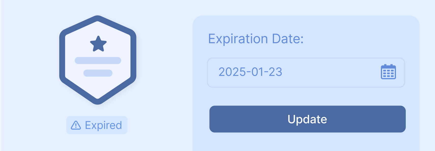 Set expiry dates for badges