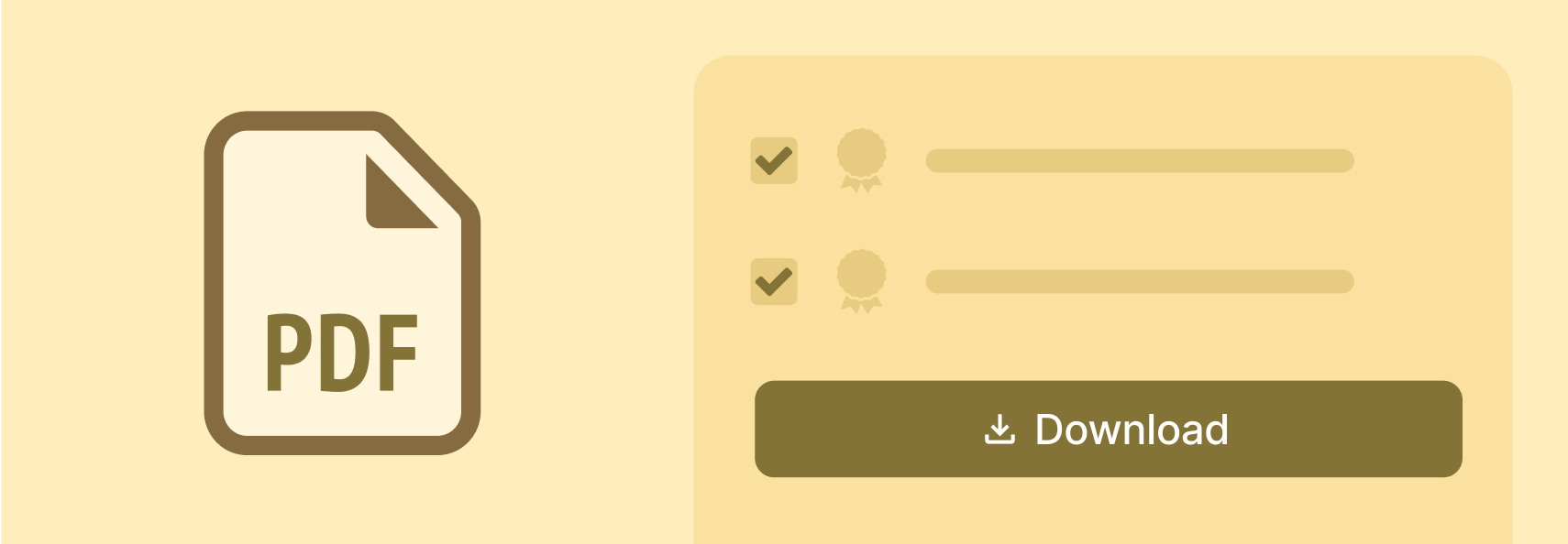 Download badges as PDF/CSV