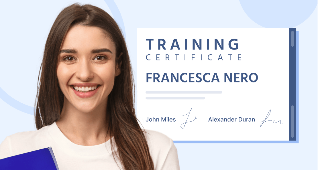 How to make training certificate