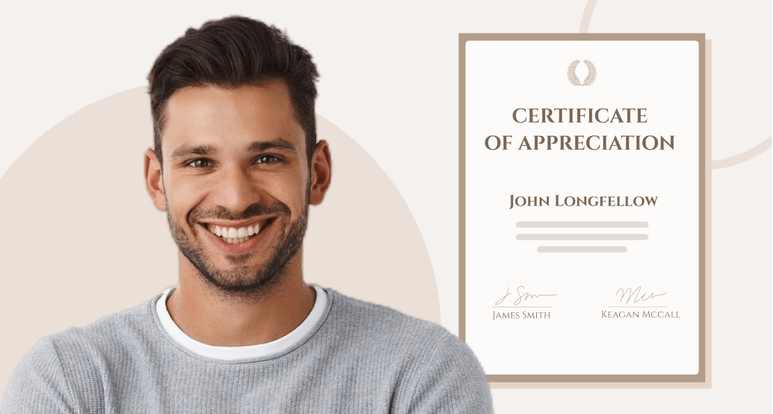 Create appreciation certificate online