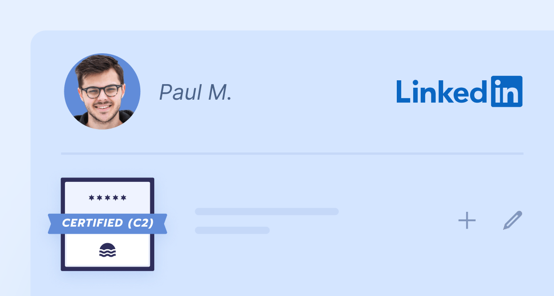Verifiable LinkedIn certification badges
