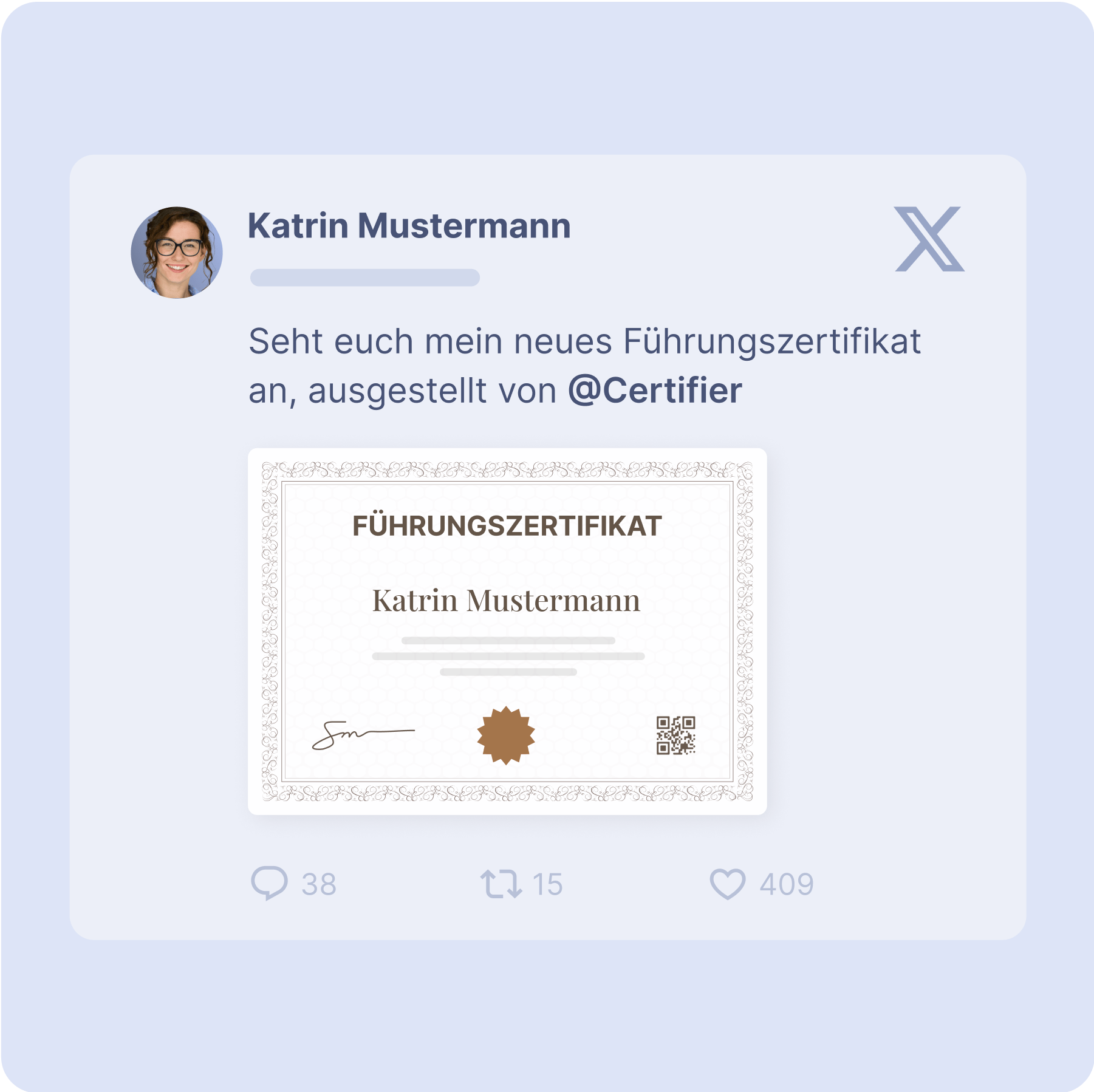 Binden Sie Empfänger ein