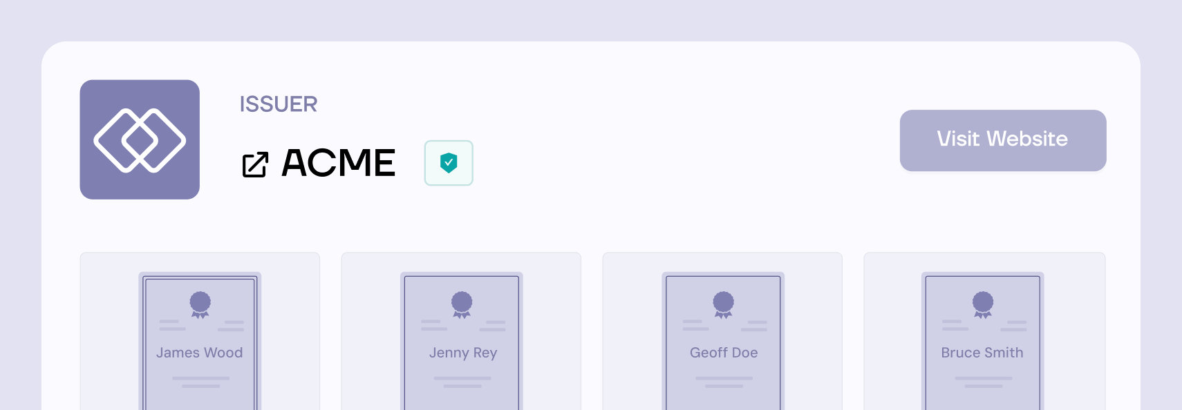 Branded Credential Portal