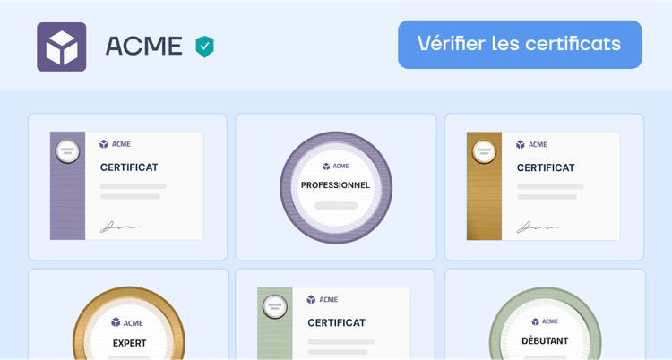 Espace certificats