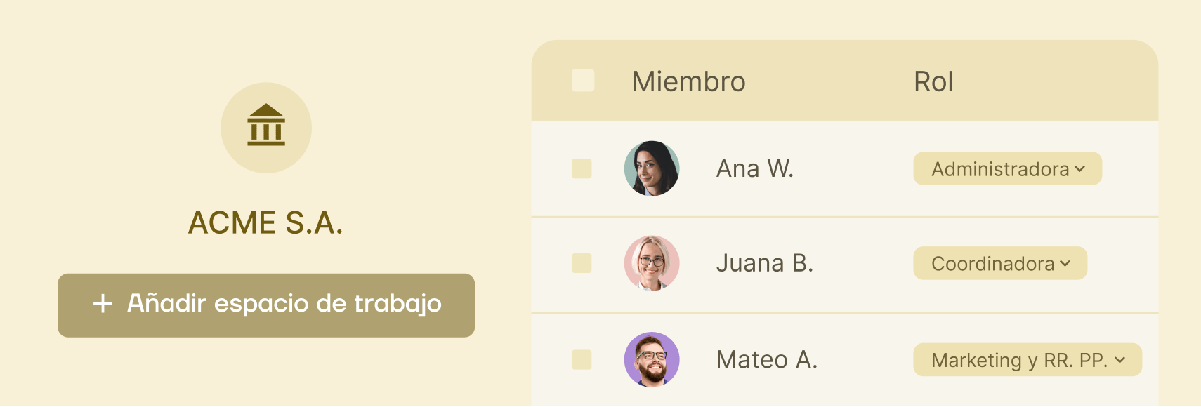 RBAC y espacios de trabajo