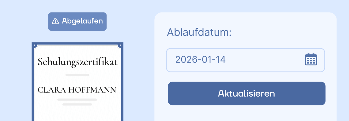 Verlängerung von Zertifikaten