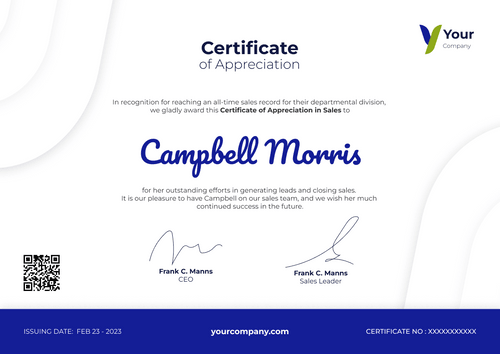 blue professional certificate of appreciation landscape 12548 blue professional certificate of appreciation landscape 12548