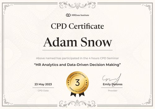Professional and polished CPD certificate template landscape Professional and polished CPD certificate template landscape