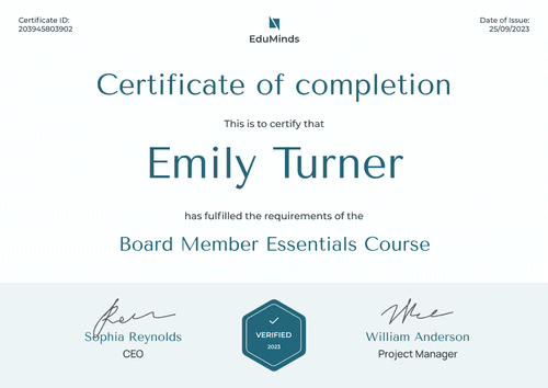 Clean and professional non-profit certificate template landscape Clean and professional non-profit certificate template landscape