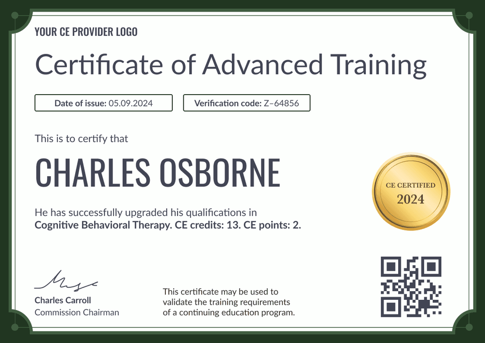Stylish and professional Continuing Education certificate template landscape Stylish and professional Continuing Education certificate template landscape