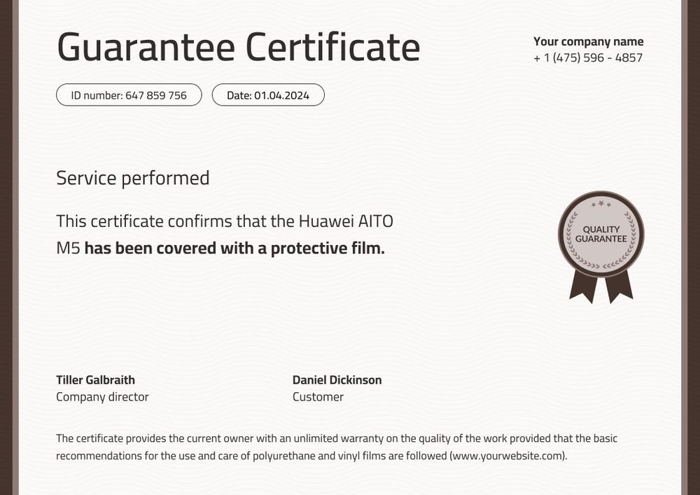 Professional and elegant warranty certificate template landscape Professional and elegant warranty certificate template landscape
