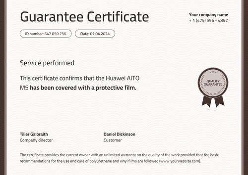 Professional and elegant warranty certificate template landscape Professional and elegant warranty certificate template landscape