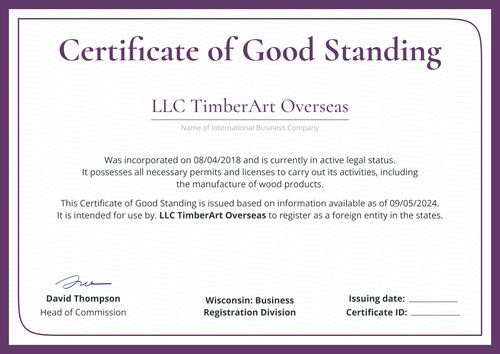 Certified and professional certificate of good standing template landscape Certified and professional certificate of good standing template landscape