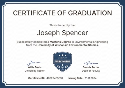 Elegant professional graduation certificate template landscape Elegant professional graduation certificate template landscape