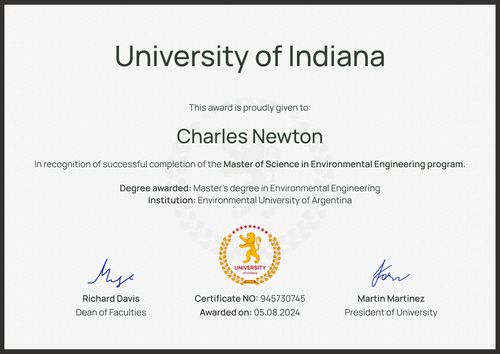 Universal professional graduation certificate template landscape Universal professional graduation certificate template landscape