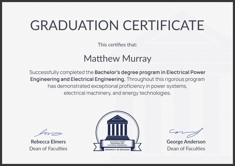 Subtle professional graduation certificate template landscape Subtle professional graduation certificate template landscape