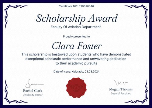 Exquisite and formal scholarship certificate template landscape Exquisite and formal scholarship certificate template landscape