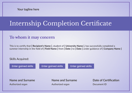 Access Purple Internship Certificate Format for Free Landscape Access Purple Internship Certificate Format for Free Landscape
