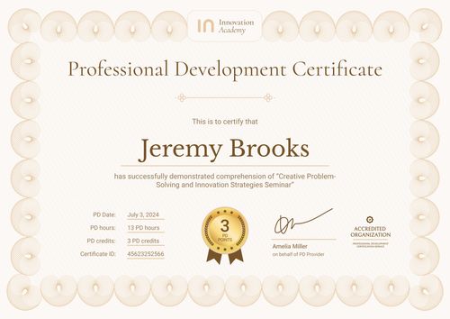 Free Professional Development Certificate Template - Download & Customize Landscape Free Professional Development Certificate Template - Download & Customize Landscape