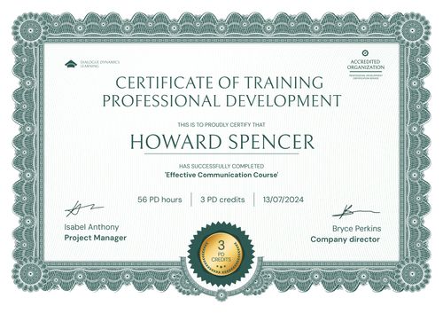 Free Professional Development Certificate Template - Customize & Download Landscape Free Professional Development Certificate Template - Customize & Download Landscape