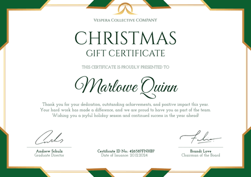 Free Simple and Traditional Christmas Gift Certificate Template - Edit & Download Landscape Free Simple and Traditional Christmas Gift Certificate Template - Edit & Download Landscape
