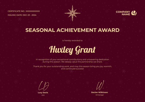 Free Simple Red Christmas Gift Certificate Template - Edit Online for Free Landscape Free Simple Red Christmas Gift Certificate Template - Edit Online for Free Landscape
