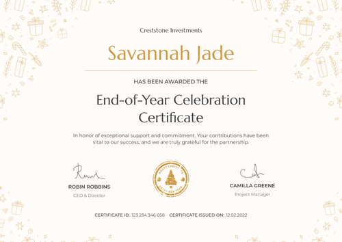 Free Simple and Magical Christmas Gift Certificate Template - Edit & Download Landscape Free Simple and Magical Christmas Gift Certificate Template - Edit & Download Landscape