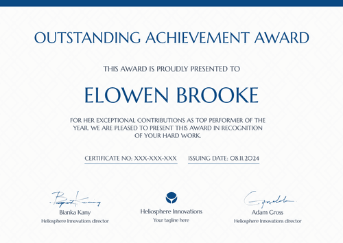 Minimalist and simple award certificate template Minimalist and simple award certificate template