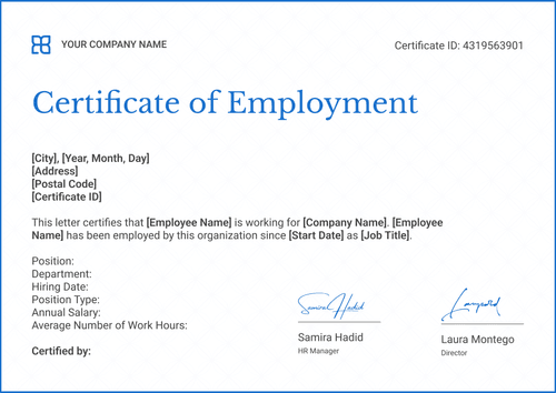 Bright Certificate of Employment Template - Edit Online for Free Landscape Bright Certificate of Employment Template - Edit Online for Free Landscape
