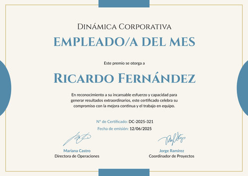 Empleado del mes plantilla simple y minimalista – Horizontal Empleado del mes plantilla simple y minimalista – Horizontal