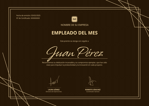 Empleado del mes plantilla clásica y profesional – Horizontal Empleado del mes plantilla clásica y profesional – Horizontal