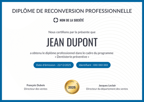 Modèle diplome professionnel et imprimable – Paysage Modèle diplome professionnel et imprimable – Paysage