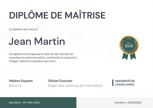 Modèle diplome moderne et créatif – Paysage Modèle diplome moderne et créatif – Paysage