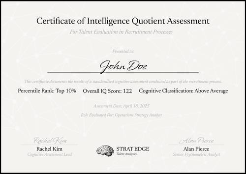 Clear IQ Certification Template – Landscape Clear IQ Certification Template – Landscape