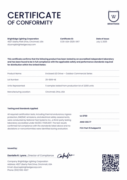 Free Certificate of Conformance Template – Portrait Free Certificate of Conformance Template – Portrait
