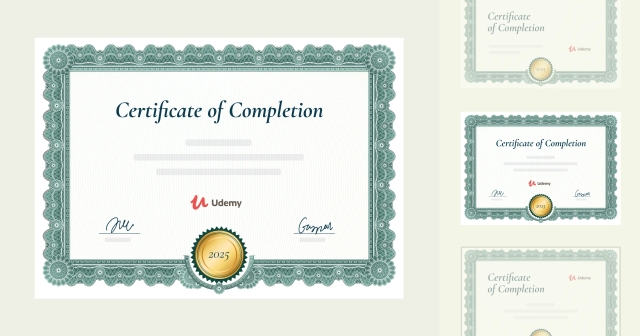 Udemy Certificate: Samples, Tips and Templates to Edit