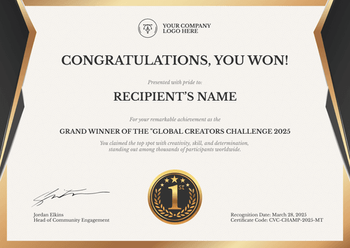 Free Professional Certificate of Congratulations Template – Landscape Free Professional Certificate of Congratulations Template – Landscape