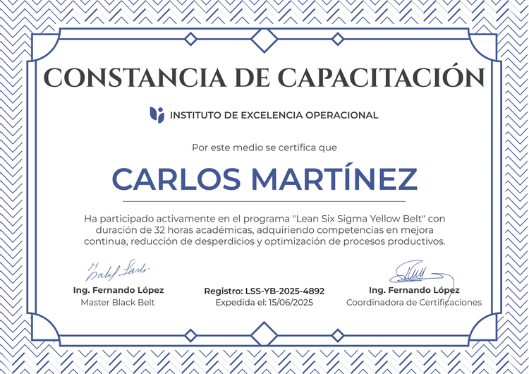 Modelo de certificado de capacitación simple enmarcado Modelo de certificado de capacitación simple enmarcado
