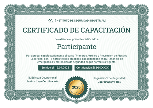 Crea tu modelo de certificado de capacitación decorativo gratis - Horizontal Crea tu modelo de certificado de capacitación decorativo gratis - Horizontal
