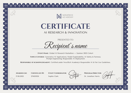 Free Professional AI Certificate Template – Landscape Free Professional AI Certificate Template – Landscape