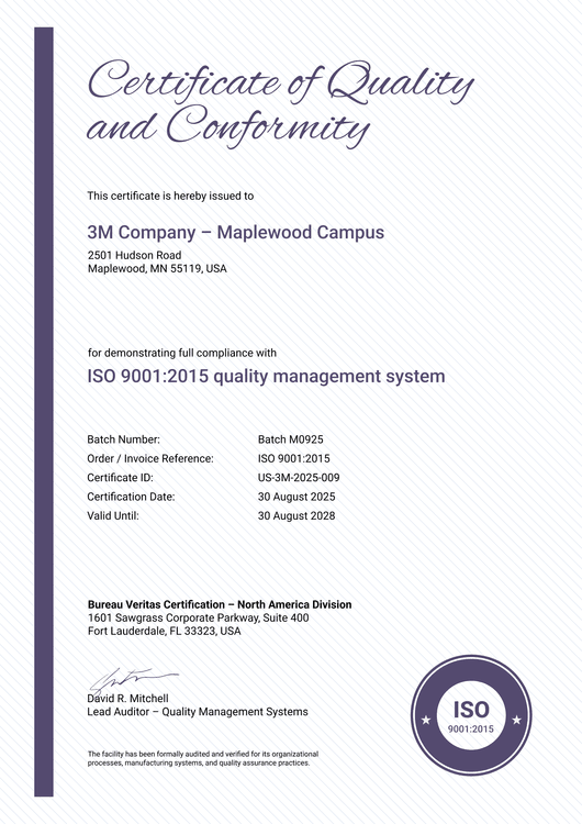 Certificate of Quality Template – Portrait Certificate of Quality Template – Portrait
