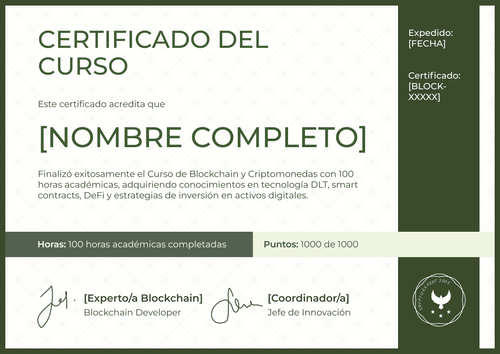 Modelo de certificado de curso inspirador – Horizontal Modelo de certificado de curso inspirador – Horizontal