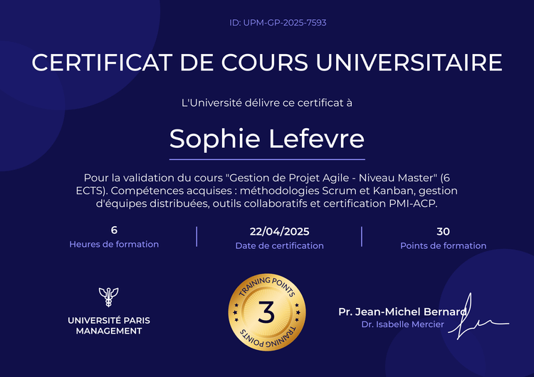 Modèle certificat de cours majestueux et professionnel Modèle certificat de cours majestueux et professionnel