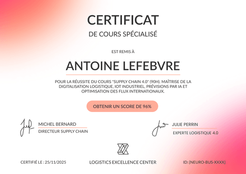 Modèle de certificat de cours digital – Paysage Modèle de certificat de cours digital – Paysage