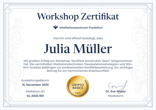 Konfliktlösung Zertifikat Workshop Vorlage jetzt erstellen - Querformat Konfliktlösung Zertifikat Workshop Vorlage jetzt erstellen - Querformat