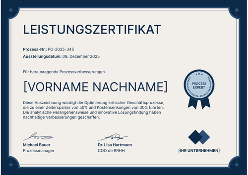 Professionelle Leistungszertifikat Vorlage für Innovation -Querformat Professionelle Leistungszertifikat Vorlage für Innovation -Querformat