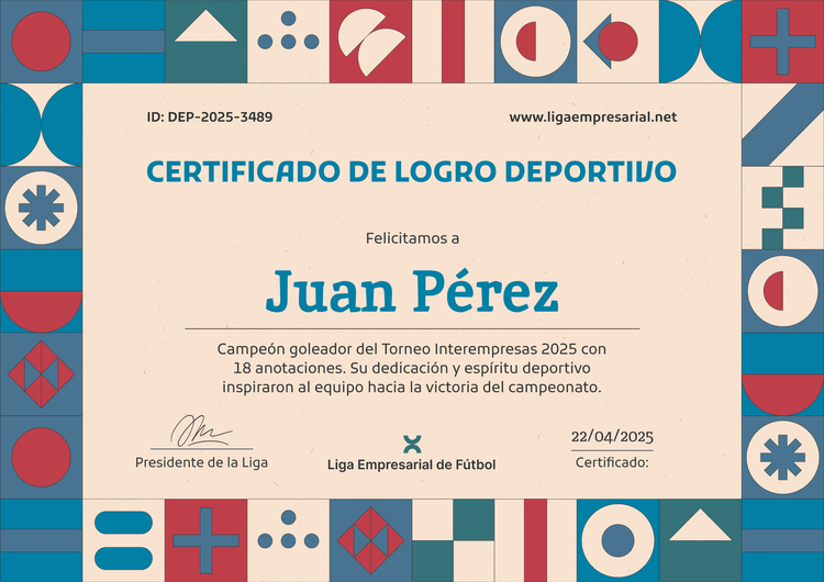 Modelo de certificado de logro abstracto y moderno Modelo de certificado de logro abstracto y moderno