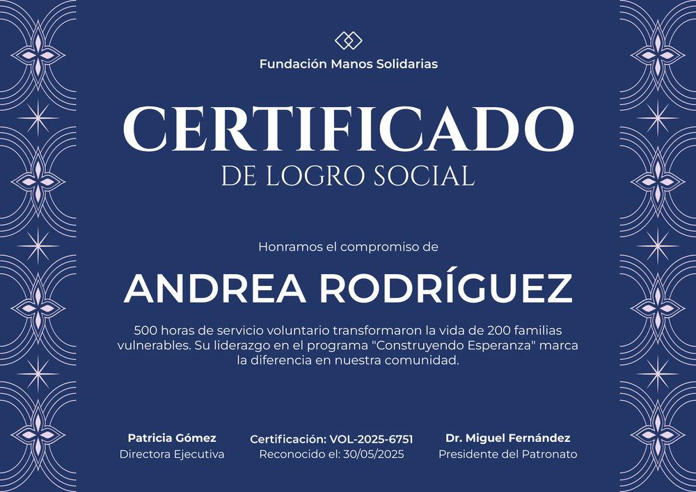 Modelo de certificado de logro para imprimir – Horizontal Modelo de certificado de logro para imprimir – Horizontal